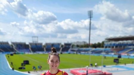 Miren Bartolomé, el año pasado en el estadio polaco de Bydgoszcz.