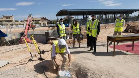 Tudela coloca la primera piedra de su nuevo complejo deportivo
