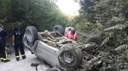 Dos heridos, uno muy grave, en un accidente en Olazagutía