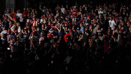 Asistentes al mitin de Trump en Nevada.