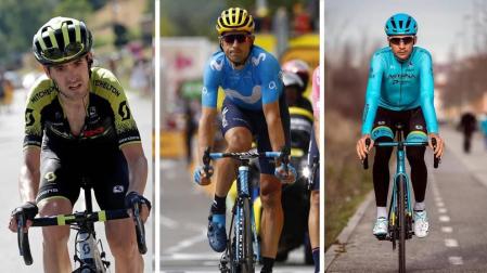 Mikel Nieve, Imanol Erviti y Óscar Rodríguez.