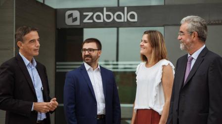 Guillermo Dorronsoro (Management Board Advisor), Miguel Ángel Bernal (Consejero Académico y experto en CPI), José Mª Zabala (presidente) y Ainhoa Zabala (CEO)