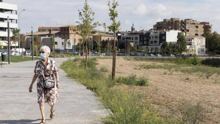 El gran parque verde se seca en verano