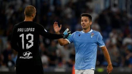 Jony, en un partido con la Lazio.