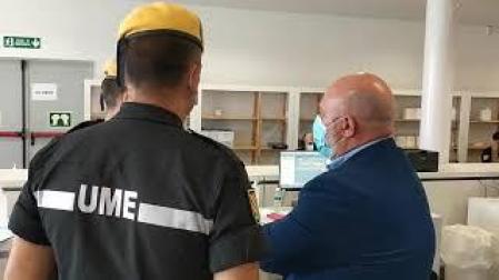 Rastreadores del Ministerio de Defensa, en Refena.