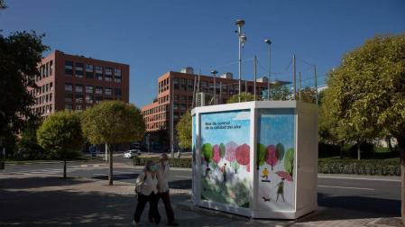 La estación de la plaza Felisa Munárriz mejorará la captación de emisiones