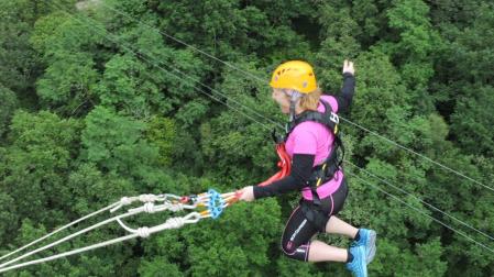 Baztan Park incluye una tirolina de 1.400 metros en su ampliación