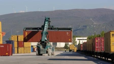 La intermodal de Noáin movió 670.000 tn en 2019 con el puerto de Barcelona