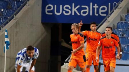 Maxi asalta el Reale Arena para dar la victoria al Valencia