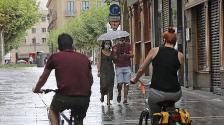 Fin de semana con temperaturas frescas y chubascos en Navarra