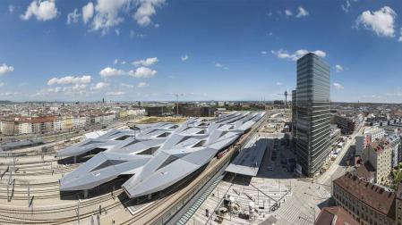 Estación central de Viena.
