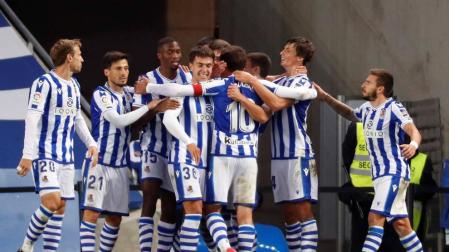 La Real golea para acabar con el maleficio contra el Getafe en casa