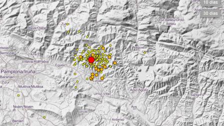 Lizoáin vuelve a ser el epicentro de 9 temblores esta madrugada