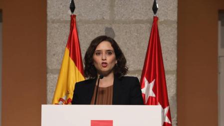 Comparecencia de la presidenta de la Comunidad de Madrid, Isabel Díaz Ayuso, para detallar las nuevas medidas en la región ante el COVID-19