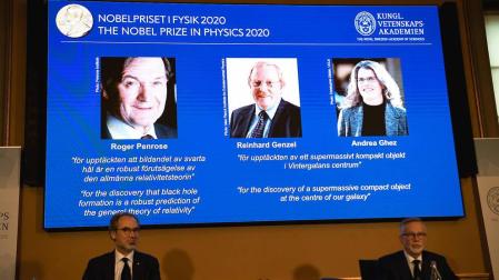 Reconocidos con el Nobel de Física tres estudiosos de los agujeros negros