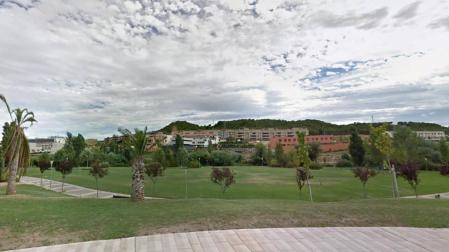 Parque de Calistenia, junto al paseo del Queiles en Tudela, donde se produjo la agresión.
