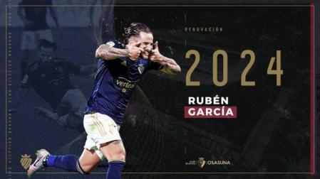 Así ha reaccionado Rubén García a la renovación de su contrato