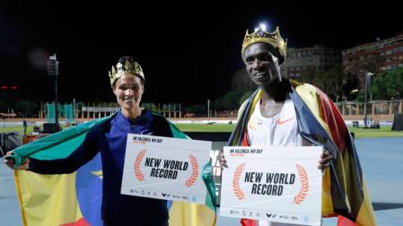 Cheptegei y Gidey baten los récords mundiales de 10.000 y 5.000 metros