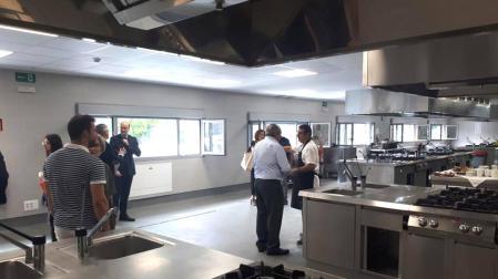 Instalaciones del CI Burlada FP, donde se impartirán los ciclos de FP Dúal en Dirección de Cocina y Servicios de Restauración.