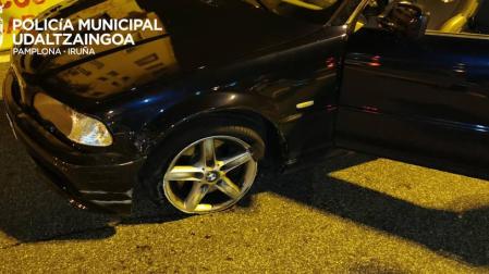 Se sale de la vía en Pamplona, abandona el lugar y da positivo en cocaína