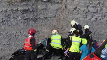 Herida grave una mujer en una colisión en Ororbia