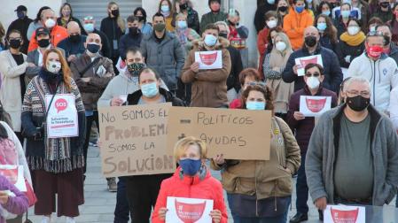 Tudela se moviliza en apoyo del sector hostelero y contra su cierre