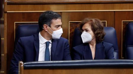 Sánchez y Calvo, en el pleno del Congreso.