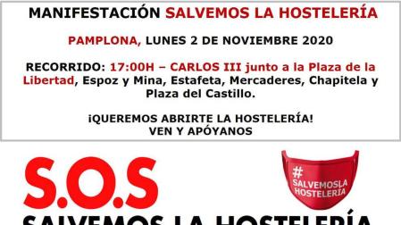 Cartel de la convocatoria de la manifestación.