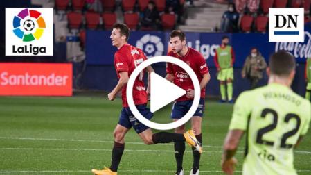 Resumen del Osasuna-Atlético en vídeo: gol de Budimir (1-2)
