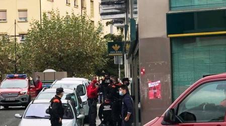 Detenido cuando salía de atracar un banco en Burlada