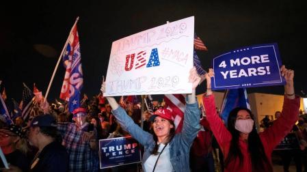 Trump desafía el proceso electoral mientras ve esfumarse sus opciones