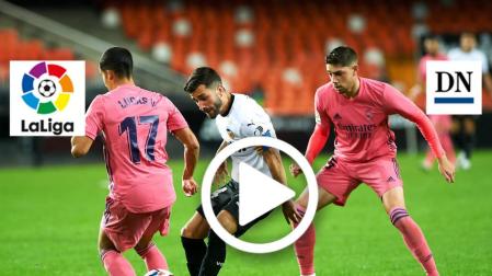 Resumen del Valencia 4-1 Real Madrid en vídeo