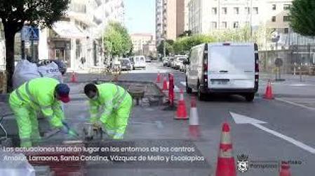 Vídeo | Mejora de la seguridad en el entorno de cinco centros escolares de Pamplona