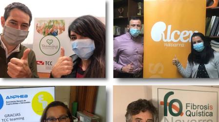 Empleados de TCC Pamplona suman 18.000 euros donados a proyectos sociales