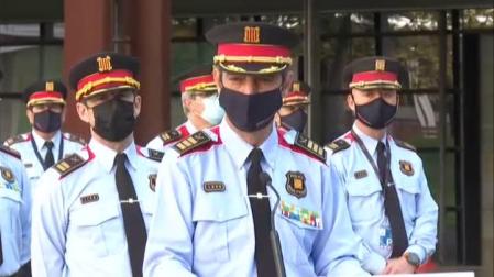 Vídeo del regreso de Josep Lluís Trapero al mando de los Mossos
