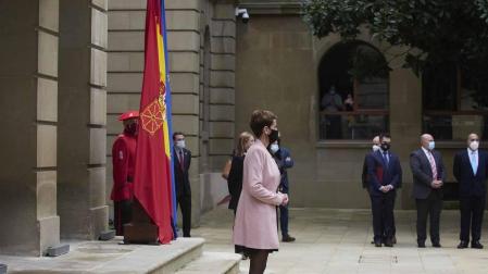 El presidente del Gobierno, Pedro Sánchez, acudió a Pamplona este viernes 13 de noviembre para reunirse con María Chivite y presentar el plan 'España Puede'.