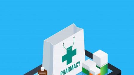 Imagen de una bolsa de farmacia y varios medicamentos
