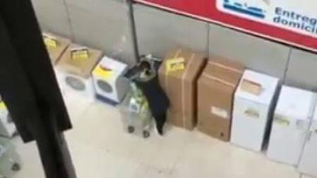 Imagen del vídeo que se grabó durante el robo