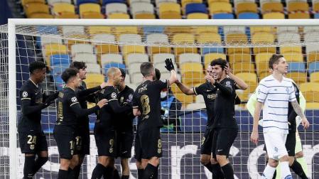 El Barça cura sus males con una goleada balsámica en Ucrania