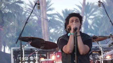 Imagen del cantante The Weeknd durante su concierto en Coachella 2012