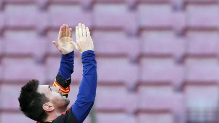 Imágenes del encuentro entre Barcelona y Osasuna, que han ganado los culés por 4-0.