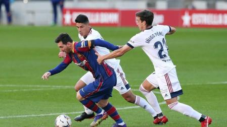 Imágenes del encuentro entre Barcelona y Osasuna, que han ganado los culés por 4-0.