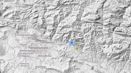 Terremoto en Navarra de 2.4 grados en la escala de Ritcher sentido en la Comarca de Pamplona