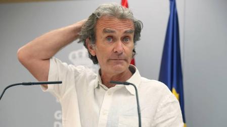 Fernando Simón, en una rueda de prensa en La Moncloa.