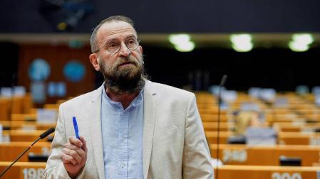 El eurodiputado József Szájer, del partido ultraconservador Fidesz, en el Parlamento Europeo.