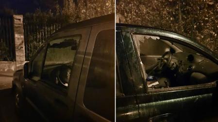 Dos de los vehículos en los que los detenidos robaron en la Vuelta de Aranzadi.