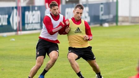 Calleri presiona a Unai García en Tajonar.