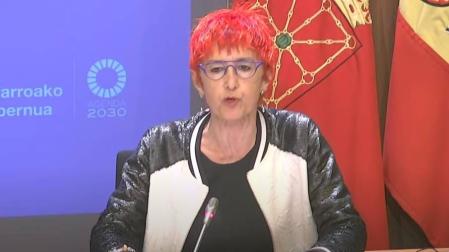 Santos Induráin, durante la rueda de prensa.