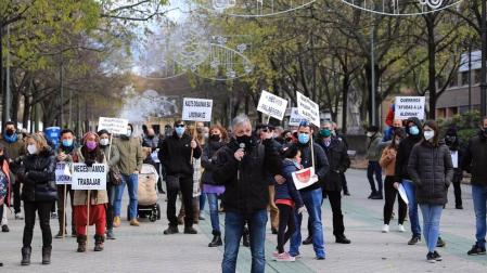 La hostelería navarra vuelve a la calle para exigir su apertura