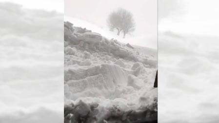 Nevada en el Santuario de San Miguel de Aralar